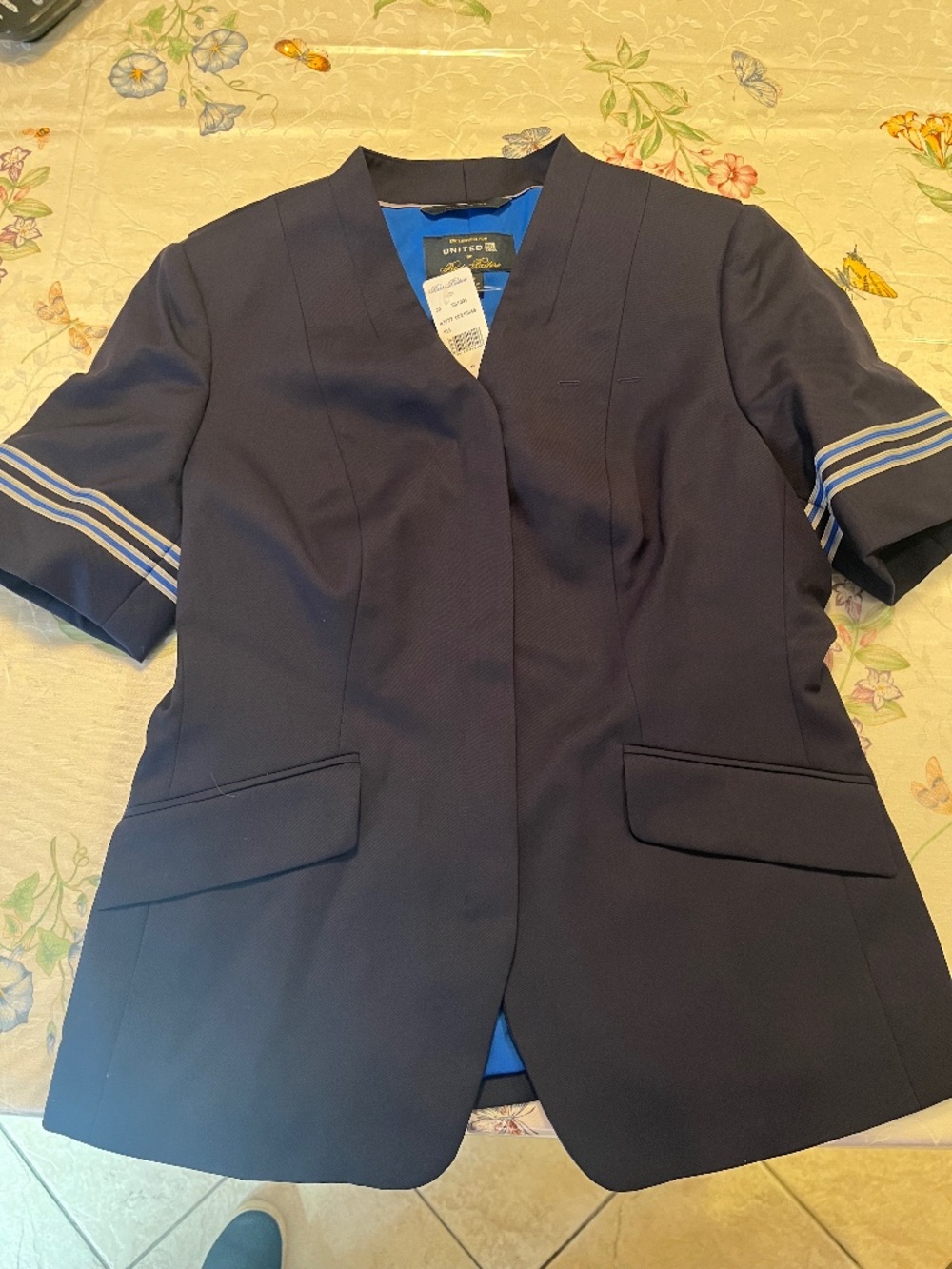 United airlines woman’s uniform short sleeve jacket